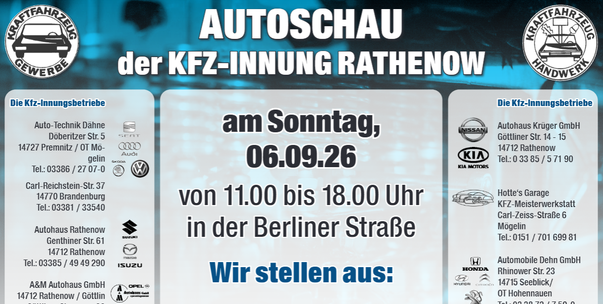 AUTOSCHAU der Kfz-Innung Rathenow